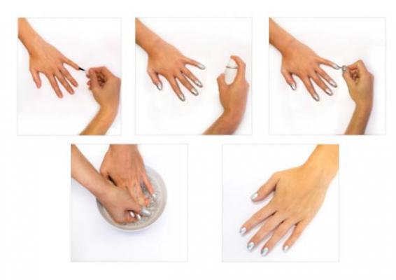 Asà se aplica el nuevo esmalte de uñas en spray de Nails Inc.