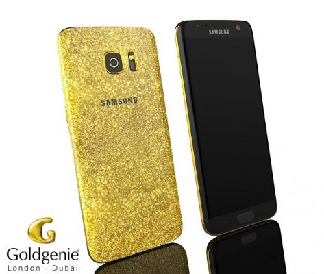 Samsung Galaxy bañado en oro