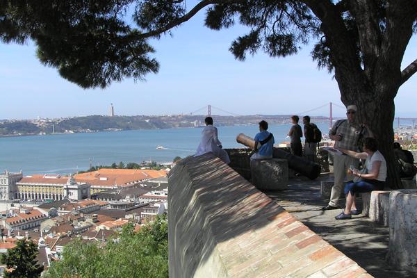 Mirador en Lisboa.