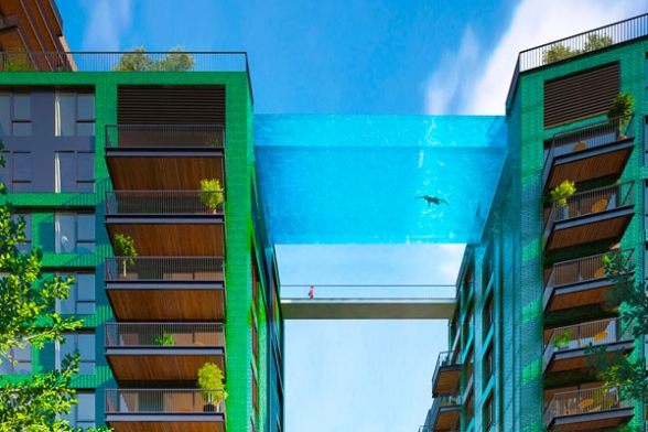 iquestnadariacuteas en una piscina suspendida a 40 metros de altura iquestnadariacuteas en una piscina suspendida a 40 metros de altura